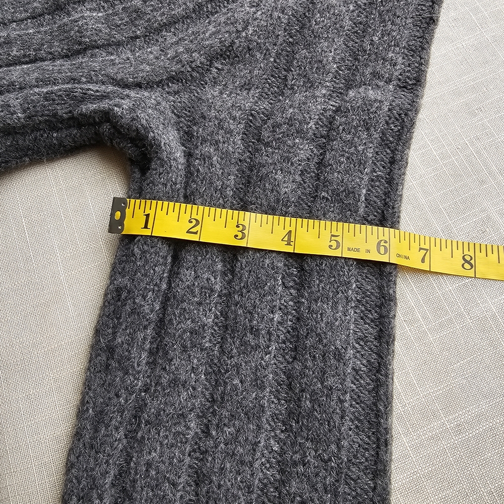 New! J. Crew Sz XS Gray Crystal Stone Fair Isle Wool Sweater NWT - Picture 11 of 13